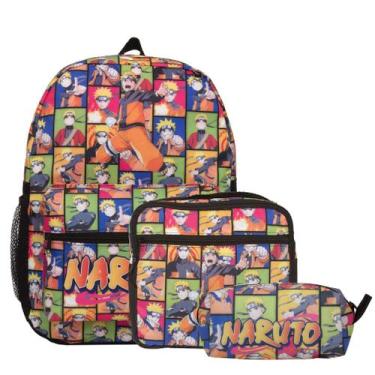 Imagem de Mochila Infantil Masculina Naruto Costas Lancheira Juvenil - TOYS 2U