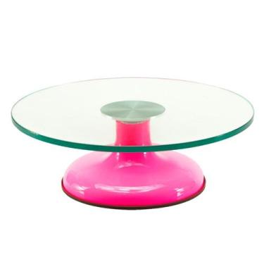 Imagem de Bailarina De Vidro Giratória Pink 30Cm Rolamento Duplo - Prime Chef