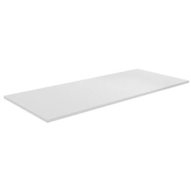 Imagem de Tampo Para Balcão de Cozinha 120cm MDP Branco - AJL Móveis, Branco, 6 