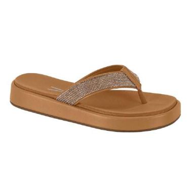 Imagem de Sandalia vizzano pelica/micromanta strass ref 6506.101.27030, 36, Bege