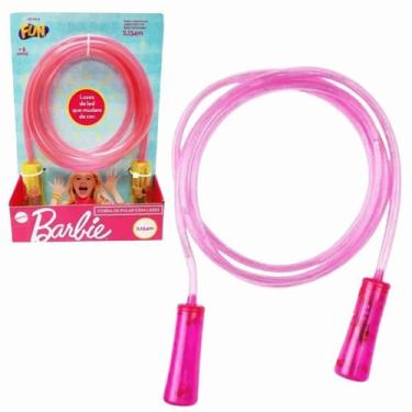 Imagem de Brinquedo De Pular Corda Com Luzes Da Barbie Fun F0145-4 - Fun Divirta