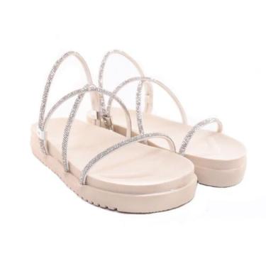 Imagem de Sandália Papete Feminina Rasteirinha Detalhe Tiras Traseiras - AFC Act