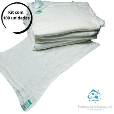 Imagem de Pano de chão Alvejado 38cm x 62cm com 100 unidades - Caebitex
