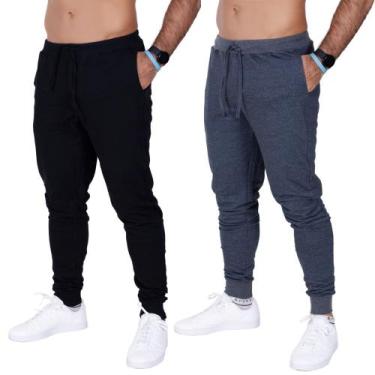 Imagem de Kit 2 Calça Moletom Com Bolso Frimodas Masculino Adulto, P