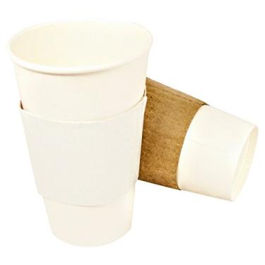 Imagem de CalCupCo Copo de papel quente, branco, 590 ml - 600/Cs (15 x 40)