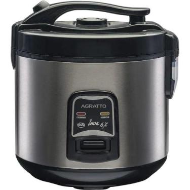 Imagem de Panela Elétrica de Arroz Inox e Visor de Vidro 220V PAI6X Agratto, 220