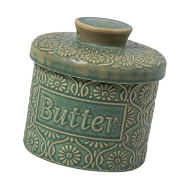 Imagem de Generic Manteiga Crock Recipiente de Manteiga Cerâmica Uso Doméstico com Tampa Manteigueira Francesa