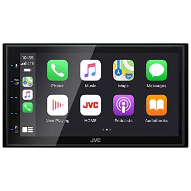 Imagem de JVC Reprodutor multimídia automotivo KW-M560BT Apple CarPlay Android com tela sensível ao toque capacitiva de 6,8 polegadas, áudio Bluetooth e chamadas viva-voz, MP3 Player, Double DIN, equalizador de 13 bandas, SiriusXM, AM/FM