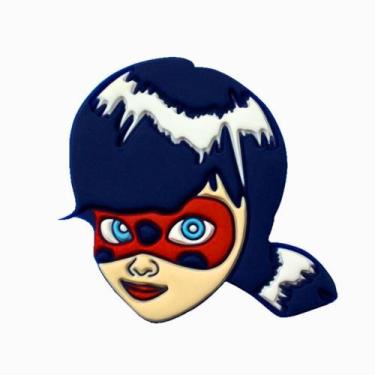 Imagem de Kit 50 Peças aplique Emborrachado Rosto LadyBug - RAE
