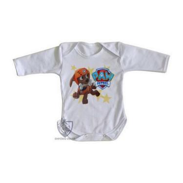 Imagem de body nenê criança roupa bebê manga longa  Patrulha Canina Zuma - Empór