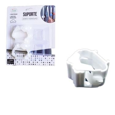 Imagem de Suporte Adesivo Parede Pendurar Vassoura Rodo Pá Efciente 2u - Cosy