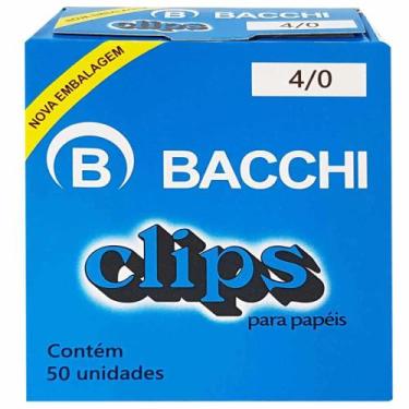 Imagem de Clips Galvanizado Aço 4/0 Bacchi Caixa com 50 Unidades