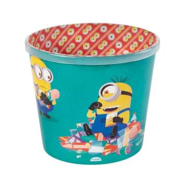 Imagem de Balde de Pipoca Recipiente Decorado Minions Pote Popcorn Personagem Fi