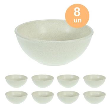 Imagem de 8un TIGELA 500ml BOWL CUMBUCA SOPA CALDO BEGE - Evo