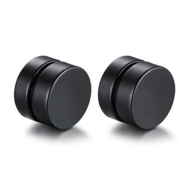 Imagem de Brinco Masculino Magnético Preto / Imã / Alargador Falso - PAR - Vorax
