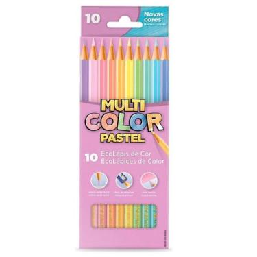 Imagem de Lápis De Cor Tons Pastel Multicolor Faber Castell 10 Cores - Faber-Cas