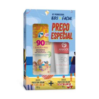 Imagem de Kit Anasol Protetor Kids FPS90 100g + Protetor FPS50 60g