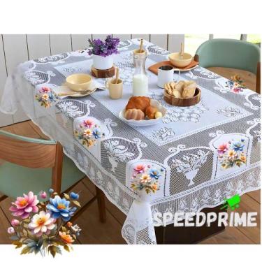 Imagem de Toalha de Mesa Renda 6 Lugares Escolha Sua Estampa !! - speedprime, Az