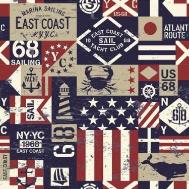 Imagem de Papel De Parede Temático Estados Unidos - 3,30x0,5m - DEKAL DECOR