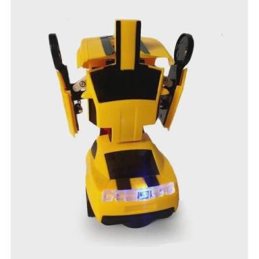Imagem de Carrinho Super Robots Camaro Amarelo Que Vira Robô, Carro Vira Robô Em