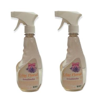 Imagem de 2 Facilitador de Passar Roupa Lilac Floral Água Perfumada Borrifador 5