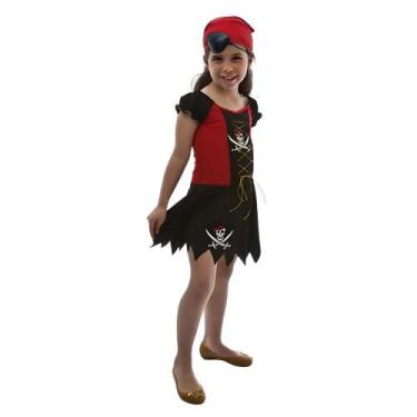 Imagem de Fantasia Pirata Infantil Feminino - Jade Fashion, P
