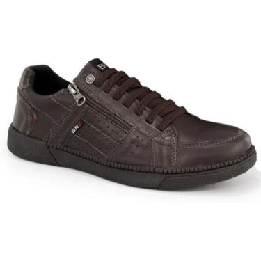 Imagem de Sapatenis Masculino Casual Couro Legitimo Sapato Footwear Ziper Latera