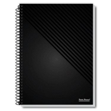 Imagem de Caderno 10 Matérias 160 Folhas Offíce Capa Dura Espiral - Pauta Branca