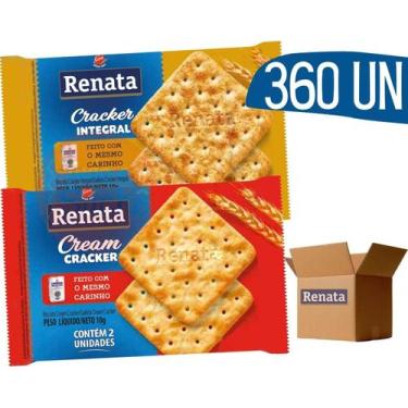 Imagem de Biscoito Sache Renata Cream Cracker E Cracker Integral 360U