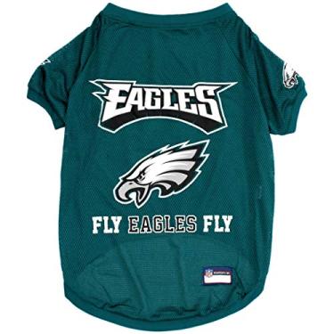 Imagem de NFL Philadelphia EAGELS Raglan Jersey Fly Eagles Fly - GG. A camiseta de futebol mais fofa para cães e gatos