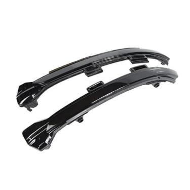 Imagem de Lâmpada indicadora de espelho LED para estilo de carro compatível com VW Golf 7 LED pisca compatível com VW Golf 7.5 LED dinâmico acessórios para automóveis(Black Appearance)
