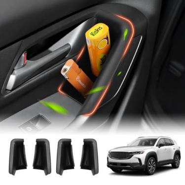 Imagem de Sunsdrew 2025 Upgrade 4PCS CX-50 Caixa de armazenamento lateral da porta, organizador de bandeja de inserção de porta dianteira e traseira para acessórios de porta de carro 2023 2024 2025 CX-50