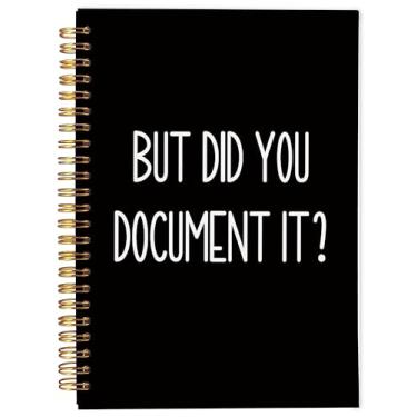 Imagem de Ecezatik Caderno but Did You Document it – Presentes para profissionais de RH, presente de mordaça de colega de trabalho de RH, caderno de agradecimento de RH para homens, caderno espiral engraçado de