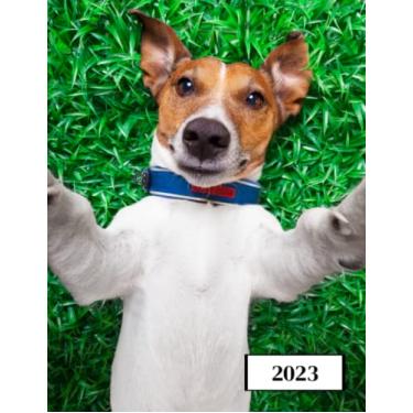 Imagem de 2023: Agenda semainier au format A4 - Année civile (Janvier à Décembre 2023) - Intervalles d'1h (7h-22h) - Contacts, jours fériés, mots de passe, ... - Une semaine sur deux pages