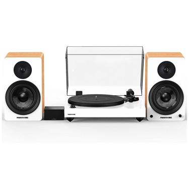 Imagem de Vitrola Toca Discos Retrô com Pré Amplificador e Alto Falantes, 120W, 110v, FLUANCE RT82WHPA61W, Marrom Escuro