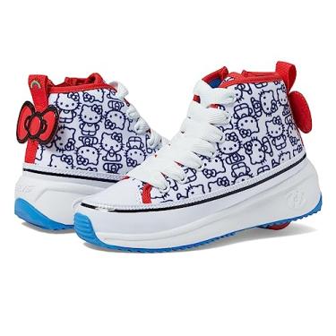 Imagem de HEELYS Veloz Chi Hello Kitty para meninas (criança pequena/criança grande), Branco/preto/vermelho/amarelo olímpico, 19