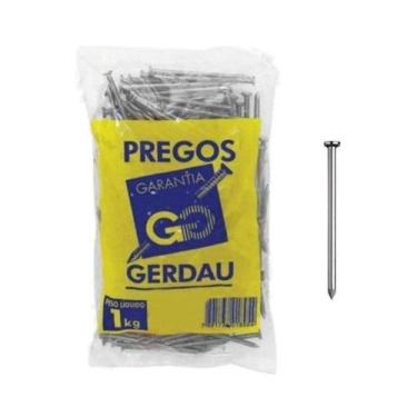 Imagem de prego gerdau 18x27 com cabeça 1 kilo