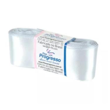 Imagem de Fita de Cetim Progresso 38mm nº9 - 10m Cor 084 Prata - 01 unidade - Fi