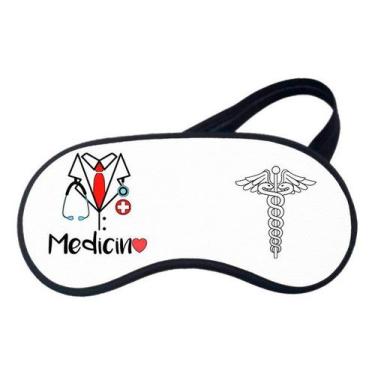Imagem de Mascara De Dormir Medicina Branco - Maluco por Canecas