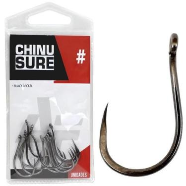 Imagem de Anzol Chinu Sure Balck Nickel 14pcs - Albatroz N 07 - Albatroz Fishing