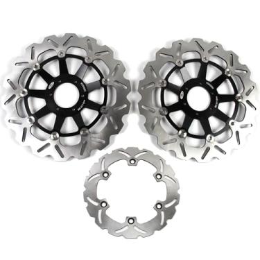 Imagem de Discos de freio dianteiros e traseiros flutuantes para Honda X Eleven 1100 2000-2003, acessórios de substituição de motocicleta pretos