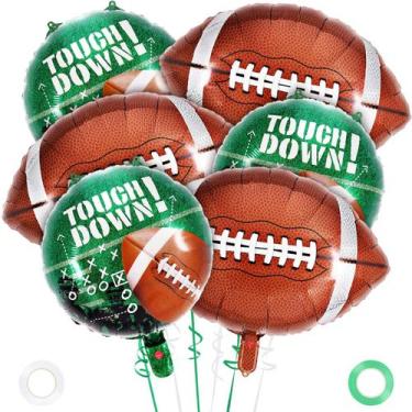 Imagem de Conjunto de Balões de Futebol YOTHORN - Metalizados 69x53cm e 45,7x45,