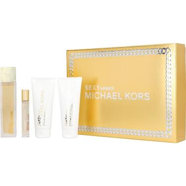 Imagem de Perfume Feminino Michael Kors Sexy Amber EDP Spray 100 Ml&Loção Corporal Gel Banho 10 Mini