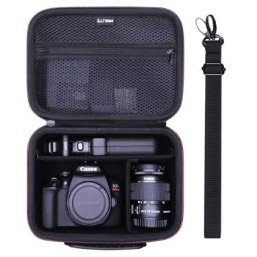 Imagem de L LTGEM Camera Case Compatible with Canon EOS Rebel T7 / R100 / R50 / R5 / R6 Mark II / R7 / R8 / 90D / 5D Mark IV, Sony, Nikon DSLR Camera, Lens, Tripod, with 4 Pieces of Dividers and Sho