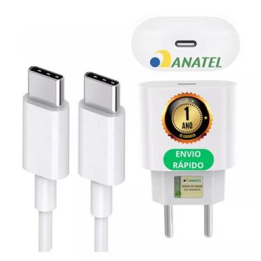 Imagem de Carregador Tipo C Compativel P/ Samsung A5 2017 M14 A53 A33 M61 A13 A3