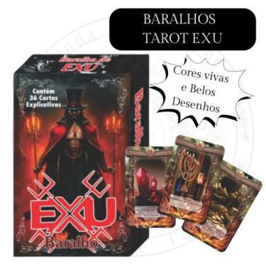Imagem de Baralho Tarot Exu com 36 Cartas - Baralhos Personalizados