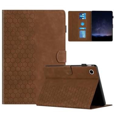 Imagem de DTangLsm Capa para Samsung Galaxy Tab A9 Plus/A9+ 5G 11 polegadas 2023 (SM-X210/ X216/ X218) Visualização multiângulo de couro PU capa com suporte para Galaxy Tab A 9+ com suporte para caneta, marrom