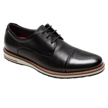Imagem de Sapato Masculino Democrata Oliver Cadarços Preto