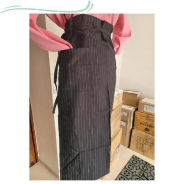 Imagem de Avental Risca de Giz Unissex Oxford com Dois Bolsos - Wcan