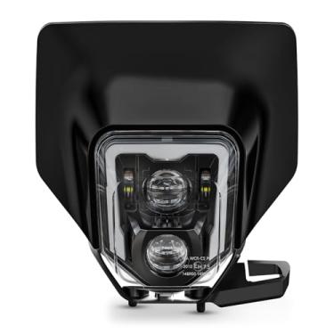 Imagem de Dirt Bike Farol de LED 78W 3200LM com bisel DRL farol alto e baixo compatível com Enduro Motorcycle Pit Bike 2017-2024 FE250 350 350S 450 501 501S 701/SM TE150 150i 250 250i 300 300i TX125 FC250 350